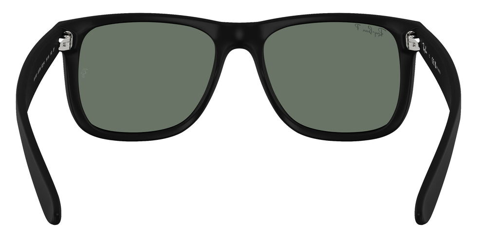 Ray-Ban RB4165 Justin Classic 622/Y4 55 - Rubber Black / Green Mirrored Silver Polarized #id:rb4165622y4_s:100115