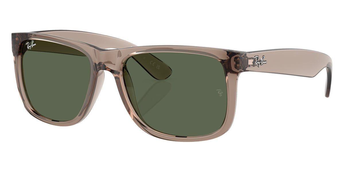 Ray-Ban RB4165F Justin Classic 691871 55 - Transparent Brown / Dark Green #id:rb4165f691871_s:102105