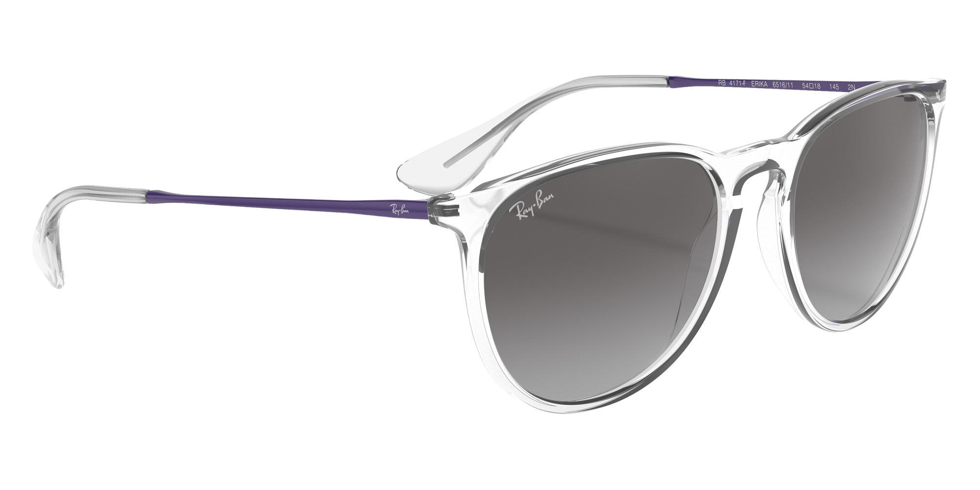 Ray-Ban RB4171F Erika Color Mix 651611 54 - Transparent / Gray #id:rb4171f651611_s:100120
