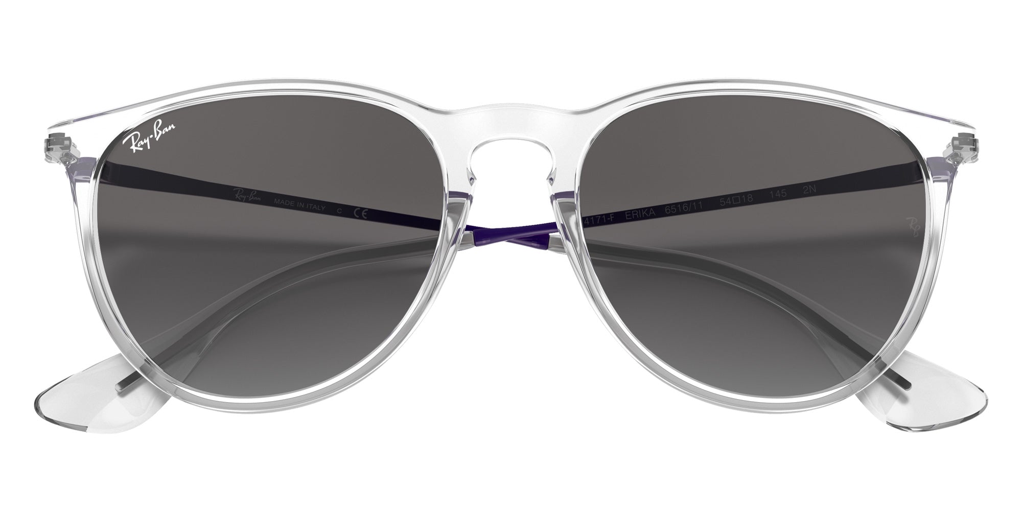 Ray-Ban RB4171F Erika Color Mix 651611 54 - Transparent / Gray #id:rb4171f651611_s:100125