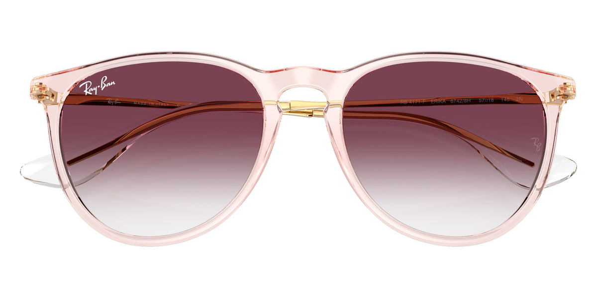 Ray-Ban RB4171F Erika Classic 67428H 54 - Transparent Pink / Clear Gradient Dark Violet #id:rb4171f67428h_s:100125