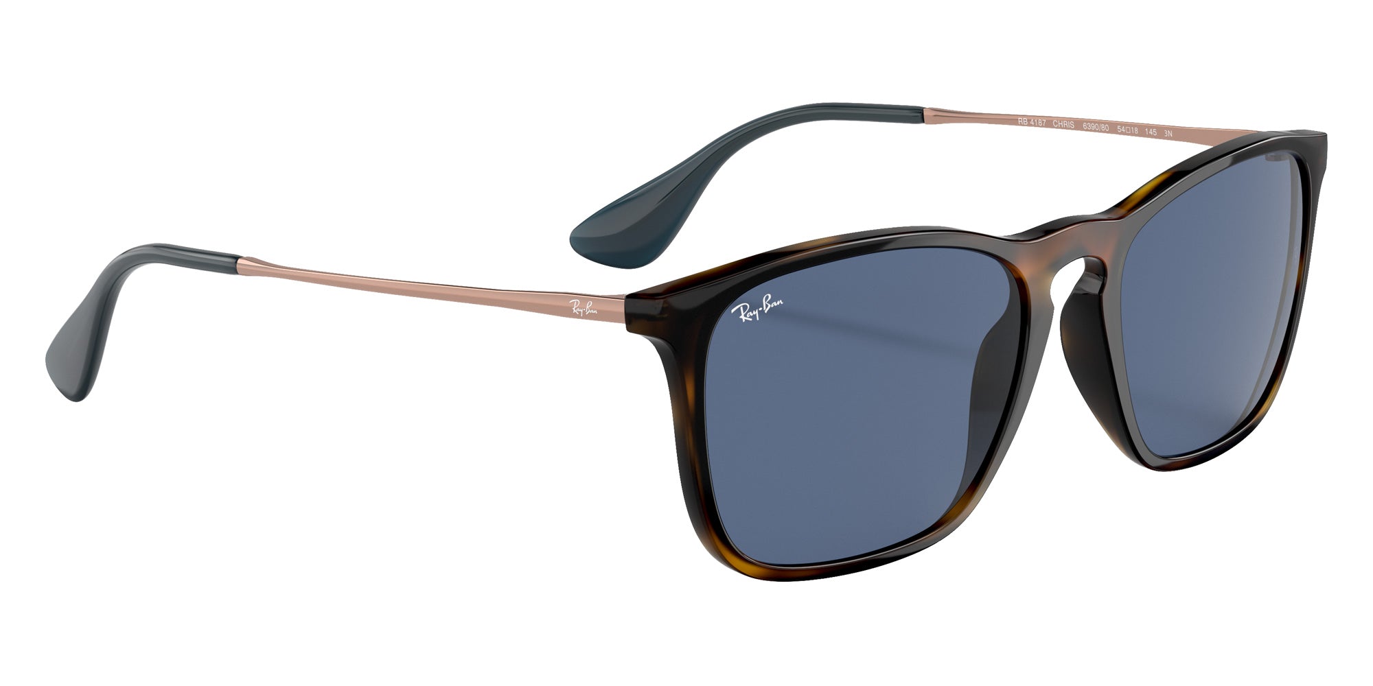 Ray-Ban RB4187 Chris 639080 54 - Havana / Blue #id:rb4187639080_s:100120