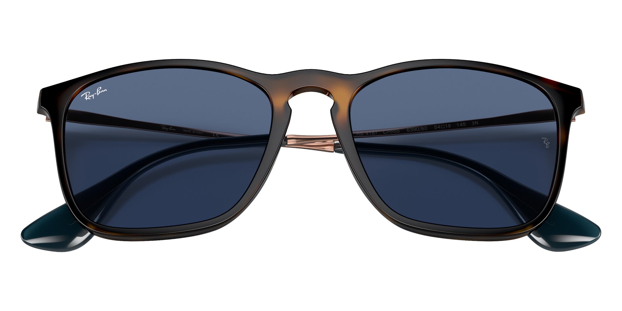 Ray-Ban RB4187 Chris 639080 54 - Havana / Blue #id:rb4187639080_s:100125