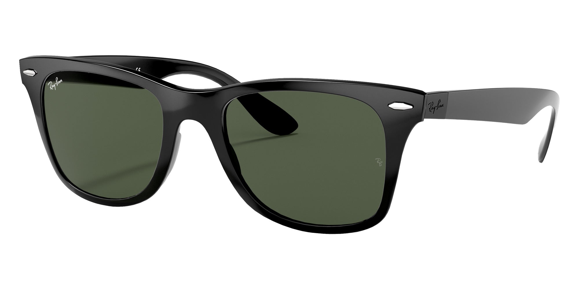 Ray-Ban RB4195 Wayfarer Liteforce 601/71 52 - Black / Green Classic #id:rb419560171_s:100105
