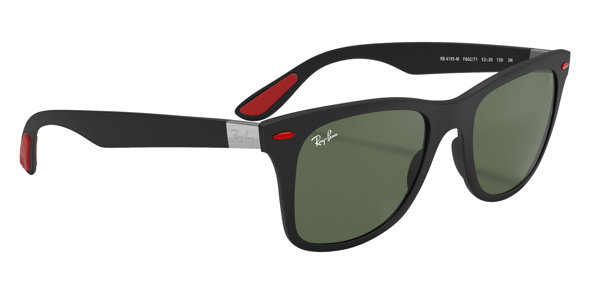 Ray-Ban RB4195M Scuderia Ferrari F60271 52 - Black / Green Classic #id:rb4195mf60271_s:100120