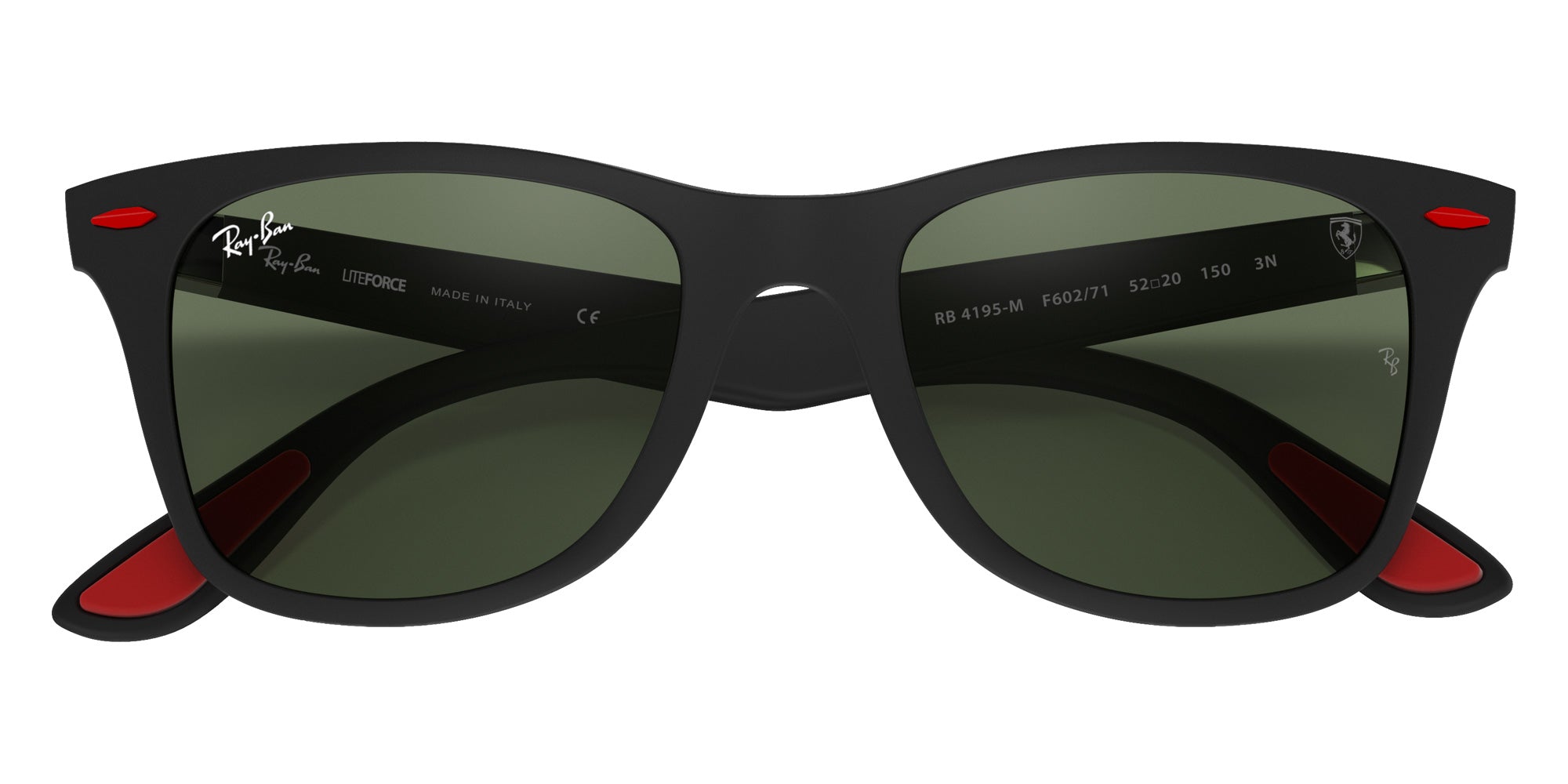 Ray-Ban RB4195M Scuderia Ferrari F60271 52 - Black / Green Classic #id:rb4195mf60271_s:100125