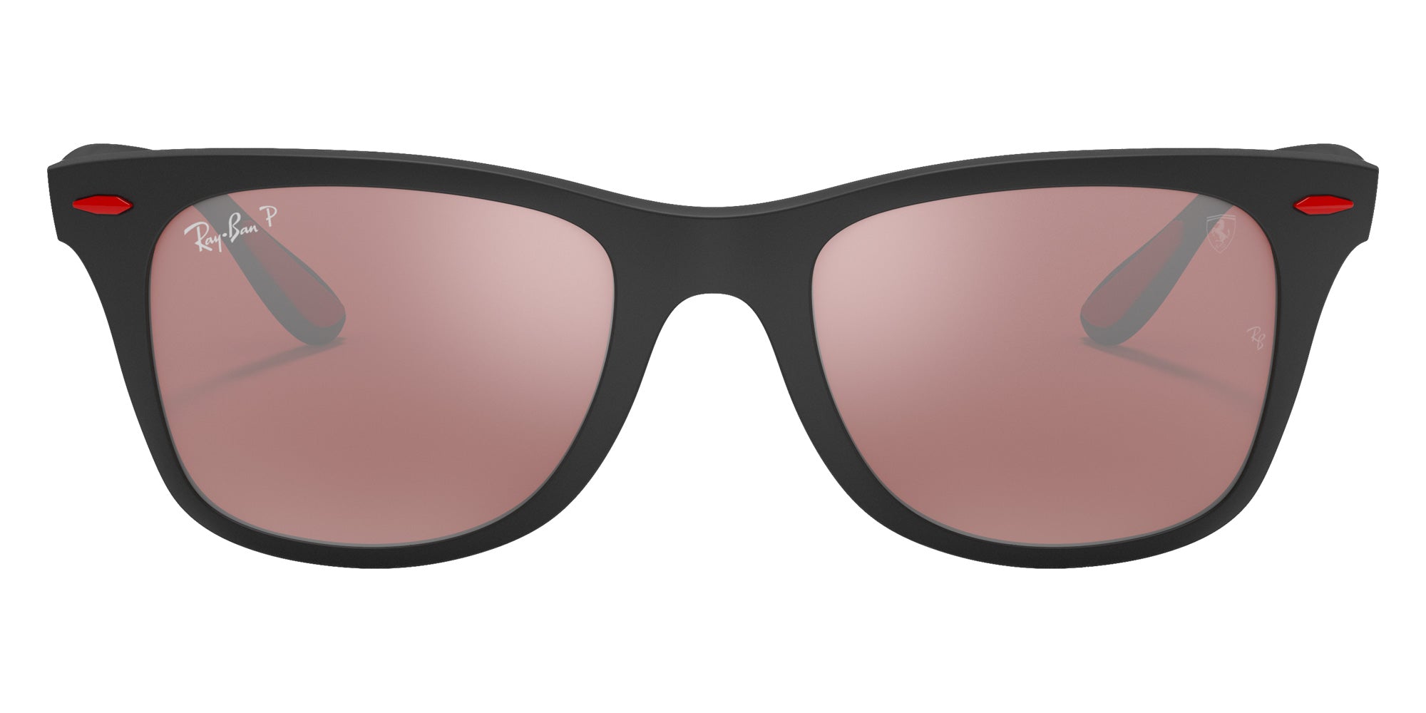 Ray-Ban RB4195M Scuderia Ferrari F602H2 52 - Black / Purple Mirrored Silver Polarized #id:rb4195mf602h2_s:102100