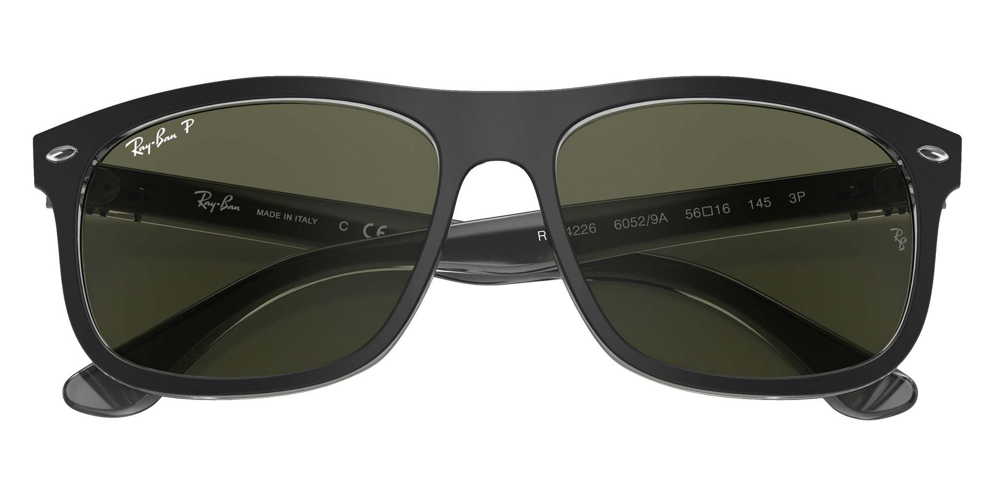 Ray-Ban RB4226 60529A 56 - Black on Transparent / G-15 Green Polarized #id:rb422660529a_s:102125