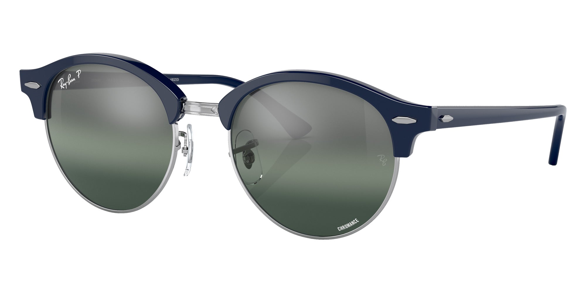 Ray-Ban RB4246 Clubround 1366G6 51 - Blue on Silver #id:rb42461366g6_s:100105