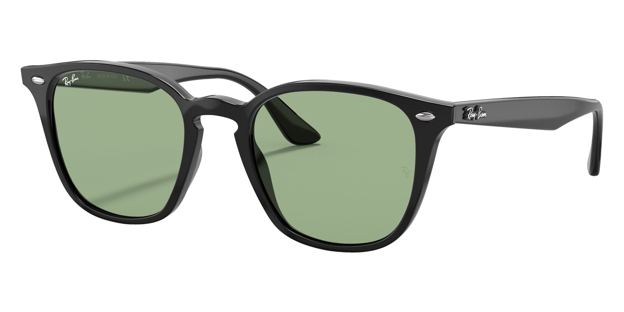 Ray-Ban RB4258F 601/2 52 - Black / Light Green Classic #id:rb4258f6012_s:100105
