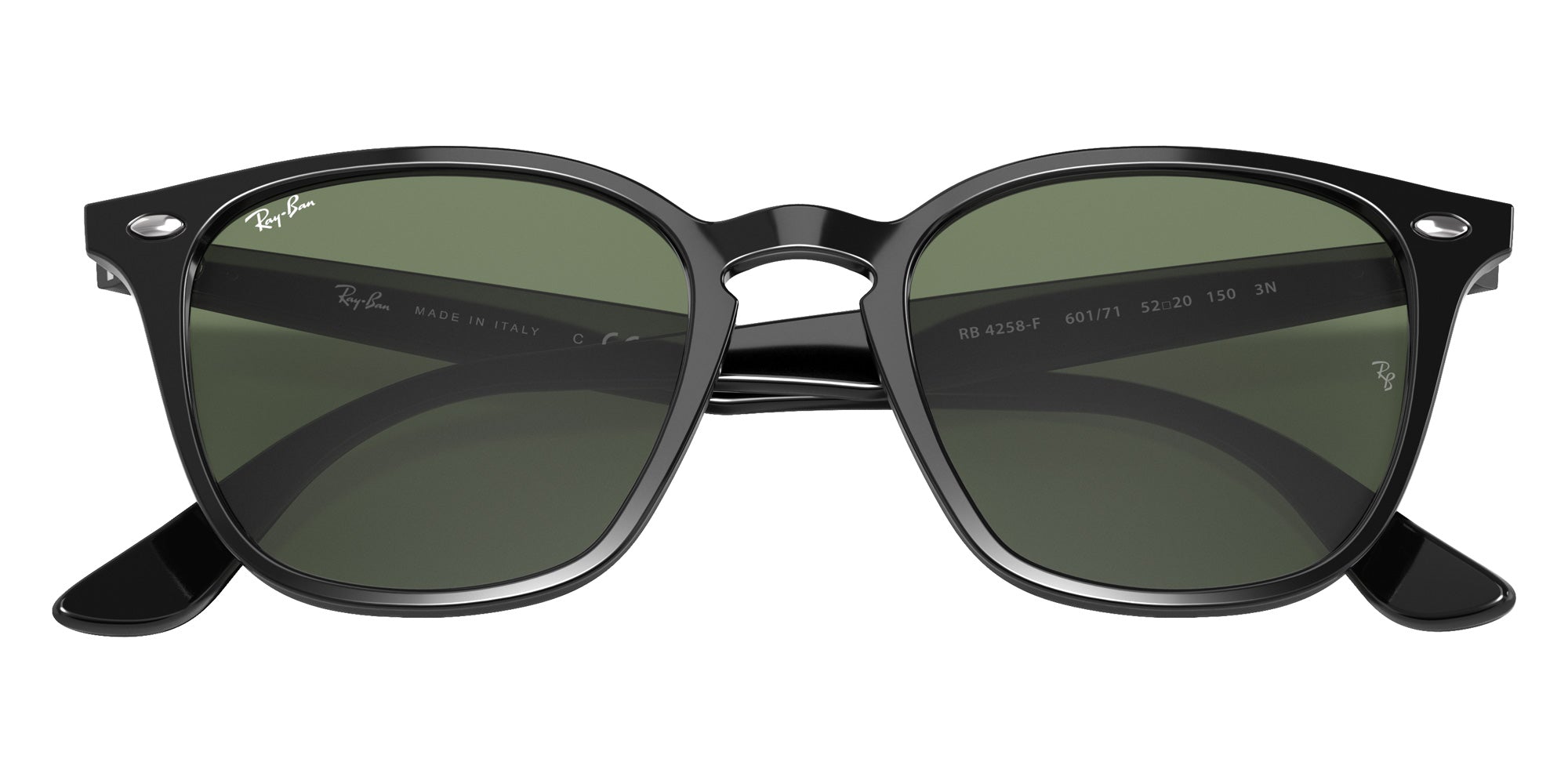 Ray-Ban RB4258F 601/71 52 - Black / Green Classic #id:rb4258f60171_s:102125