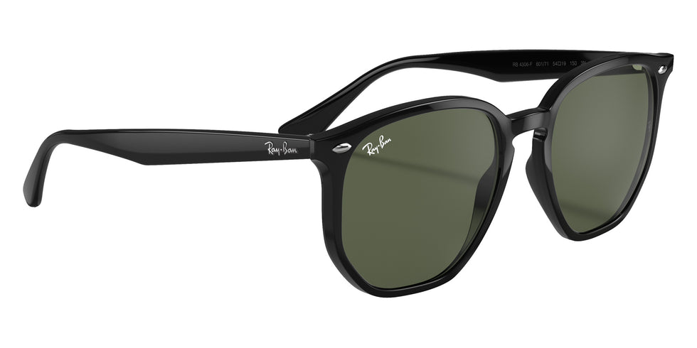 Ray-Ban RB4306F 601/71 54 - Black / Green Classic #id:rb4306f60171_s:100120
