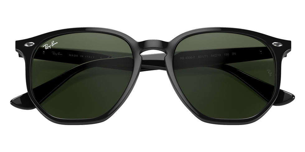 Ray-Ban RB4306F 601/71 54 - Black / Green Classic #id:rb4306f60171_s:100125