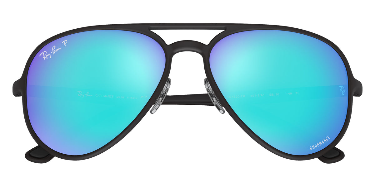 Ray-Ban RB4320CH 601SA1 58 - Black / Blue Polarized+ Mirrored #id:rb4320ch601sa1_s:100125
