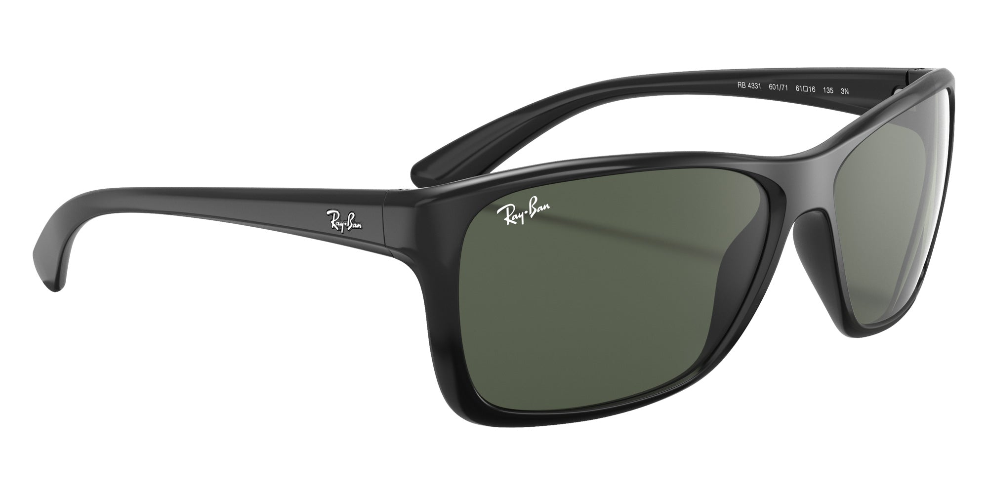 Ray-Ban RB4331 601/71 61 - Black / G-15 Green #id:rb433160171_s:100120
