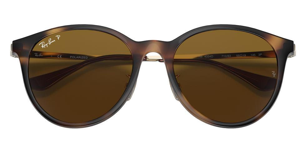 Ray-Ban RB4334D 710/83 55 - Light Havana / B-15 Brown Polarized #id:rb4334d71083_s:100125