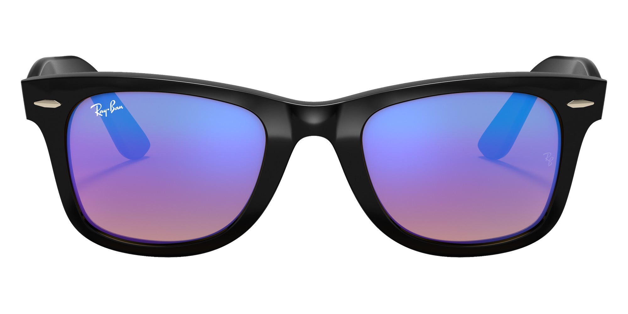 Ray-Ban RB4340 Wayfarer Ease 601/4O 50 - Black / Blue Gradient Flash Mirrored #id:rb43406014o_s:100100