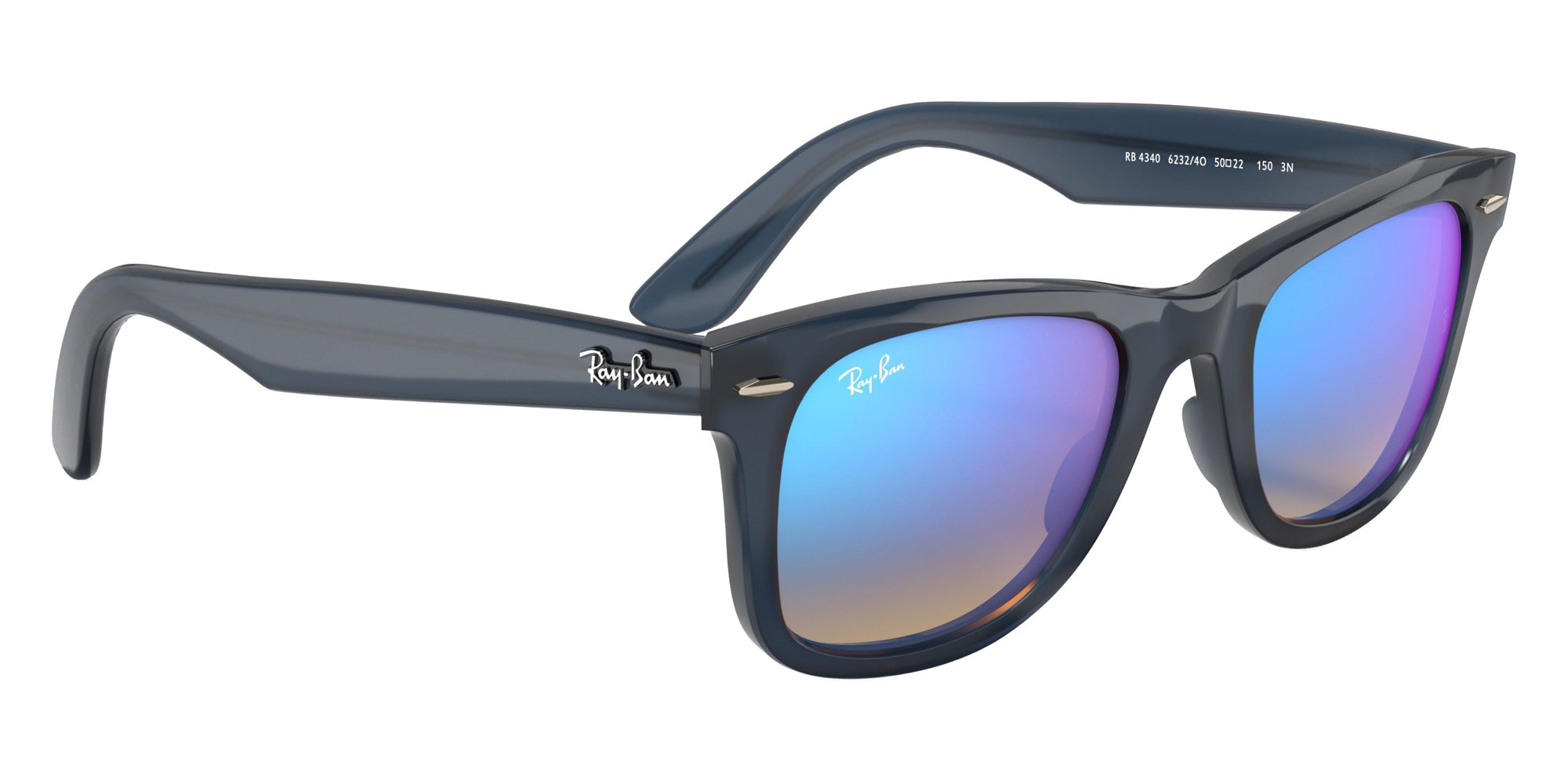 Ray-Ban RB4340 Wayfarer Ease 62324O 50 - Blue / Blue Gradient Flash Mirrored #id:rb434062324o_s:100120