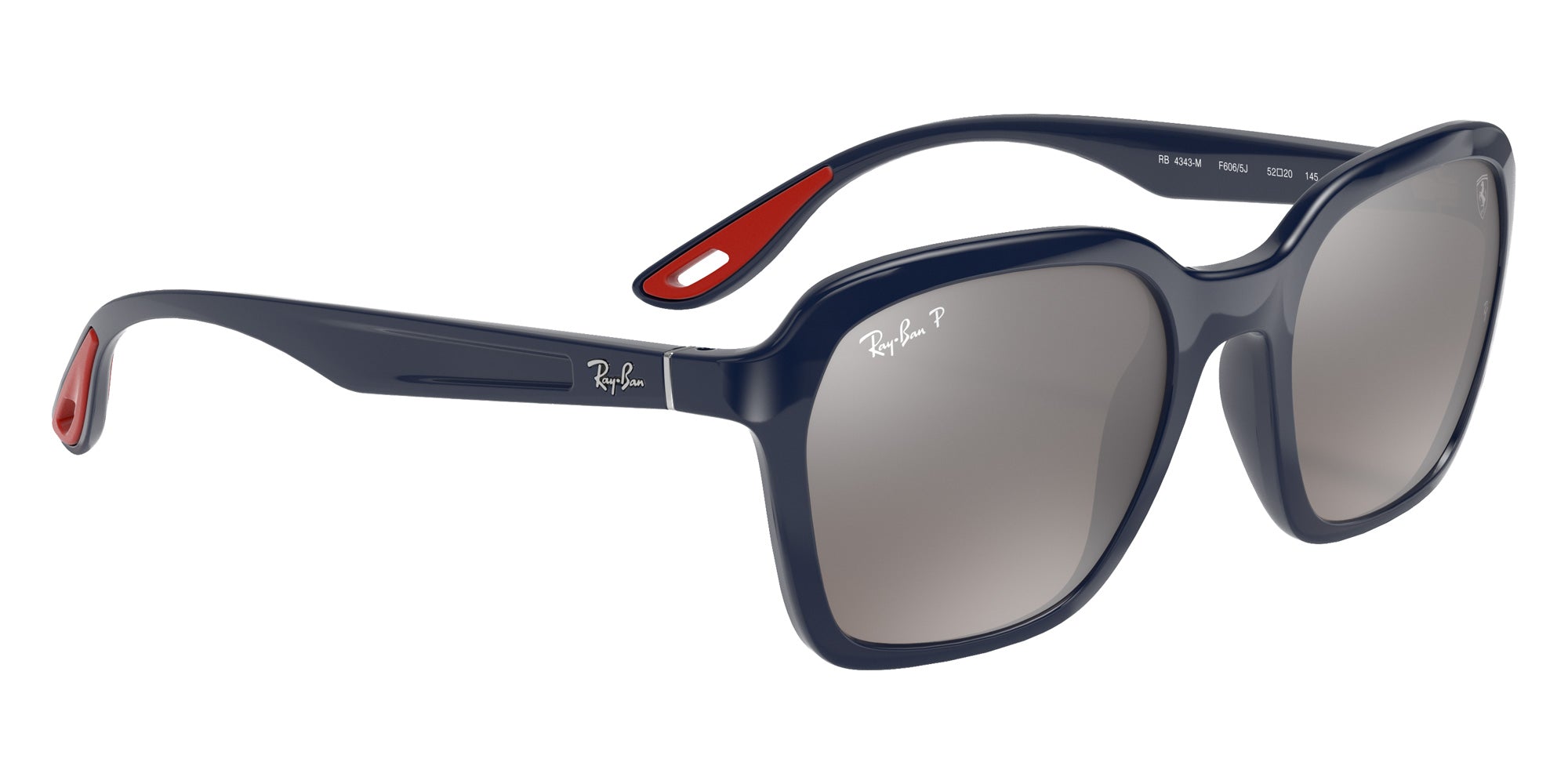 Ray-Ban RB4343M Scuderia Ferrari Collection F6065J 52 - Blue / Silver Polarized+ Mirrored #id:rb4343mf6065j_s:100120