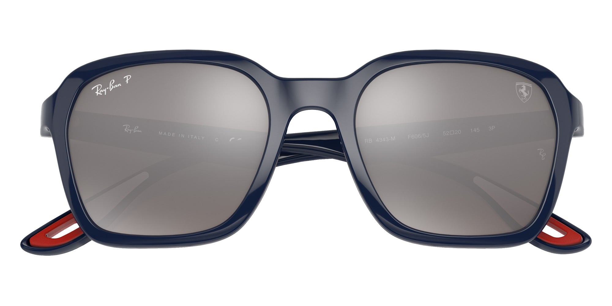 Ray-Ban RB4343M Scuderia Ferrari Collection Square Sunglasses