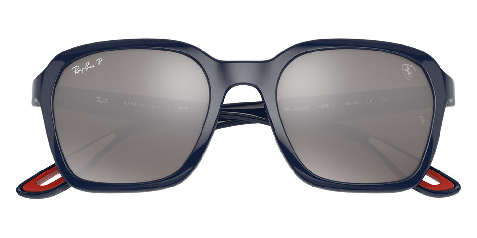 Ray-Ban RB4343M Scuderia Ferrari Collection F6065J 52 - Blue / Silver Polarized+ Mirrored #id:rb4343mf6065j_s:100125
