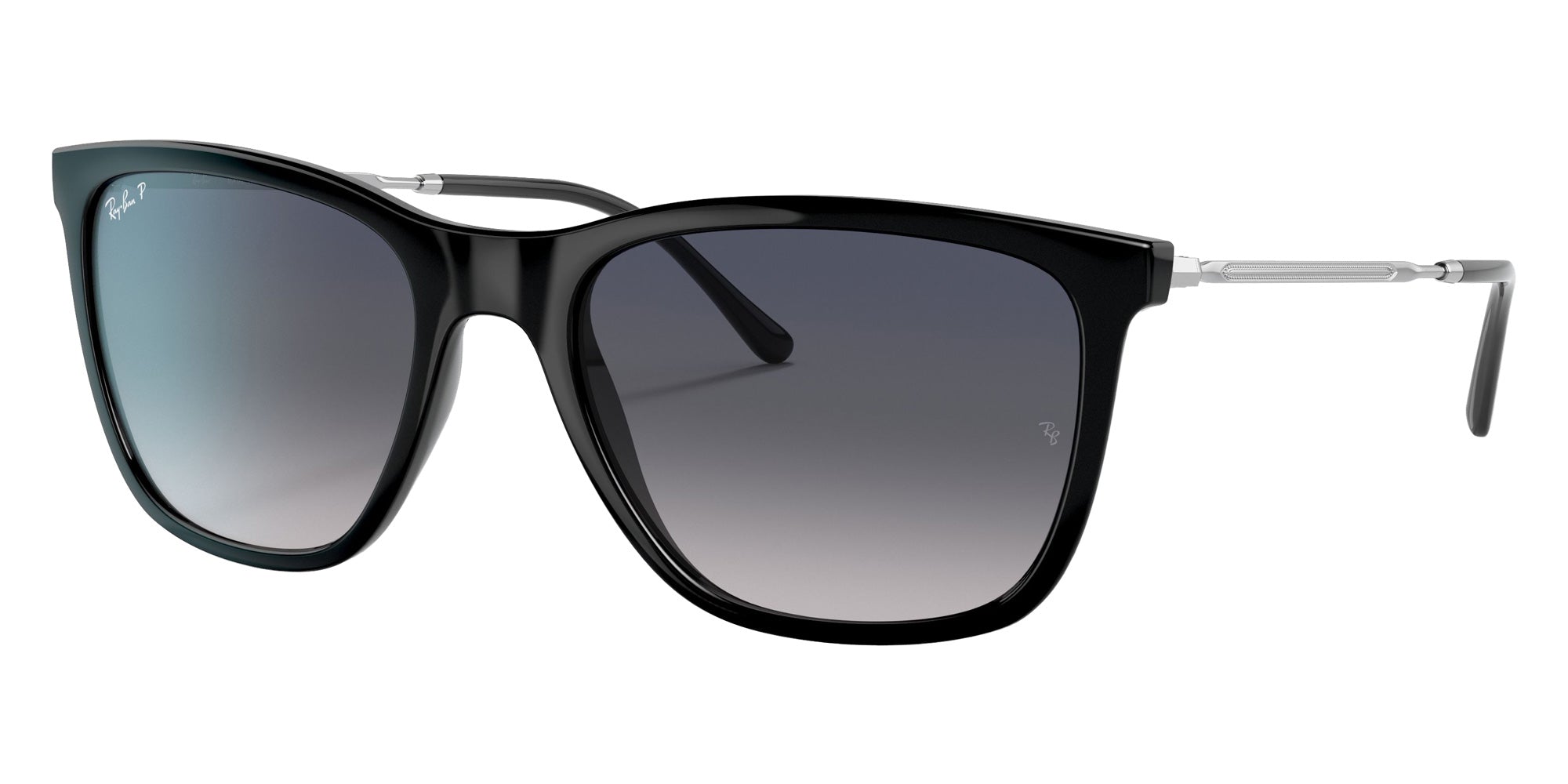 Ray-Ban RB4344 601/78 56 - Black / Blue Gradient Polarized #id:rb434460178_s:100105