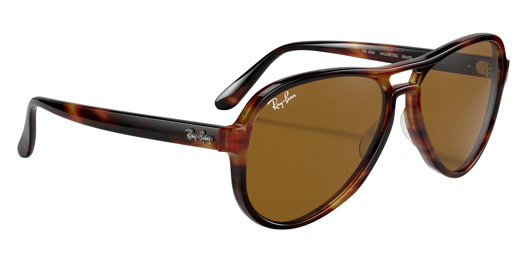 Ray-Ban RB4355 Vagabond 954/33 58 - Striped Havana / B-15 Brown #id:rb435595433_s:100120