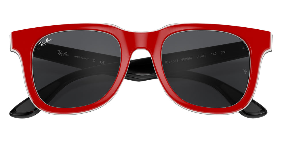 Ray-Ban RB4368 652087 51 - Red / Gray Classic #id:rb4368652087_s:100125