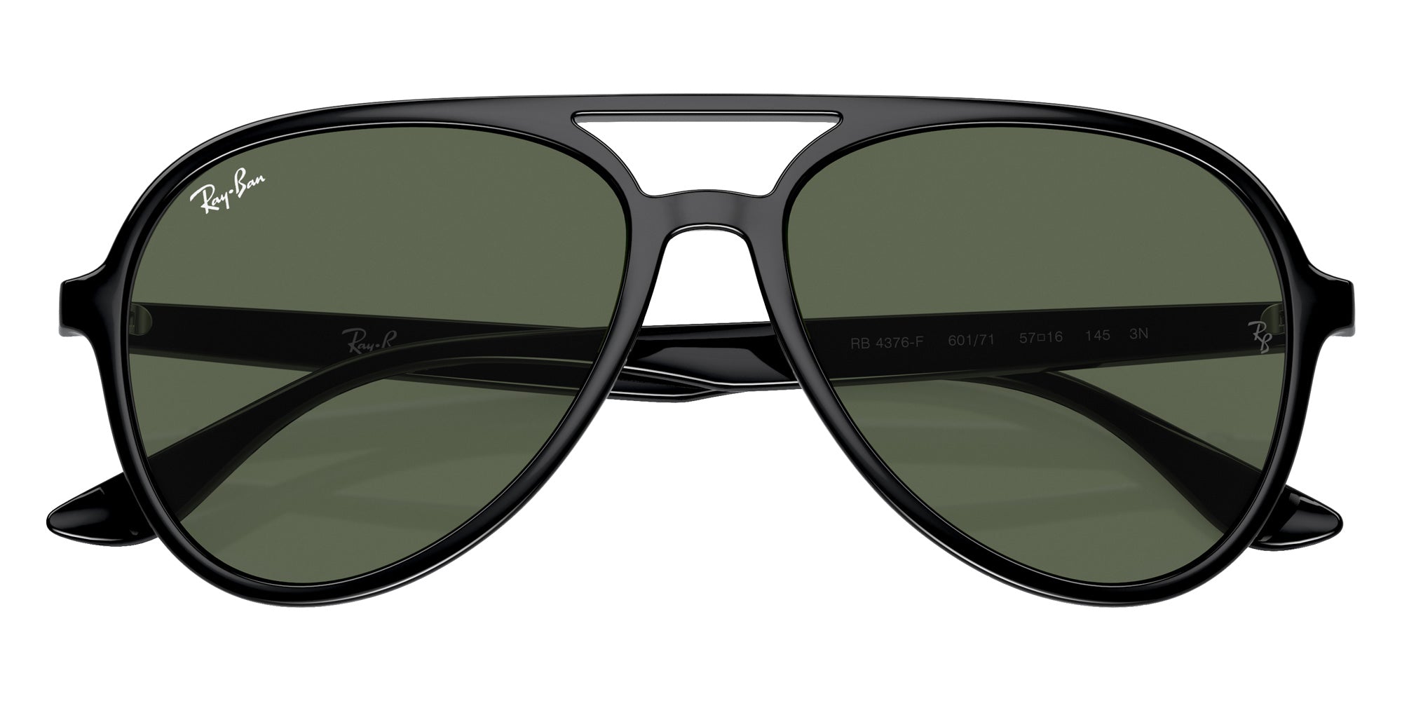 Ray-Ban RB4376F 601/71 57 - Black / Dark Green #id:rb4376f60171_s:100125