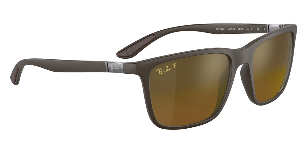 Ray-Ban RB4385 6124A3 58 - Brown / Brown/Gold Mirrored Polarized #id:rb43856124a3_s:102125