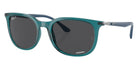 Ray-Ban RB4386 6651K8 54 - Transparent Turquoise / Dark Gray Polarized+ #id:rb43866651k8_s:100105