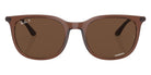Ray-Ban RB4386F 6652AN 55 - Transparent Brown / Brown Polarized+ #id:rb4386f6652an_s:100100