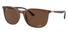 Ray-Ban RB4386F 6652AN 55 - Transparent Brown / Brown Polarized+ #id:rb4386f6652an_s:100105