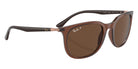 Ray-Ban RB4386F 6652AN 55 - Transparent Brown / Brown Polarized+ #id:rb4386f6652an_s:100120