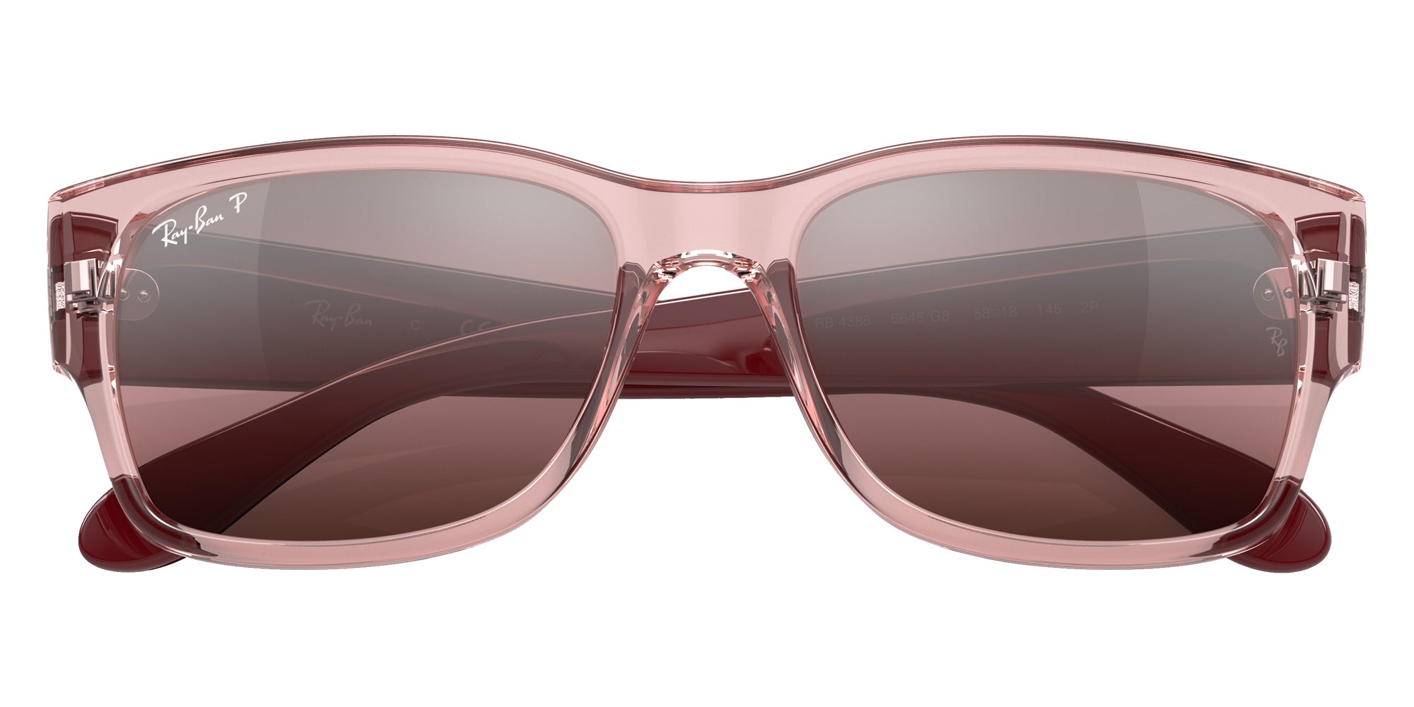 Ray-Ban RB4388 6648G8 55 - Transparent Pink #id:rb43886648g8_s:104125