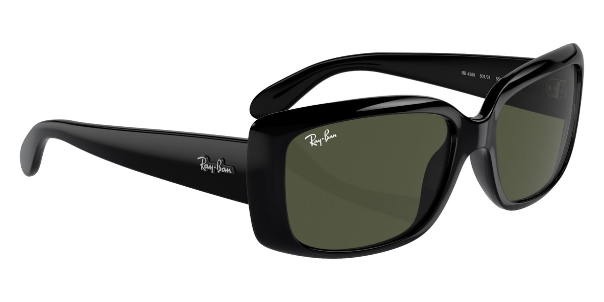 Ray-Ban RB4389 601/31 58 - Black / Green #id:rb438960131_s:100120