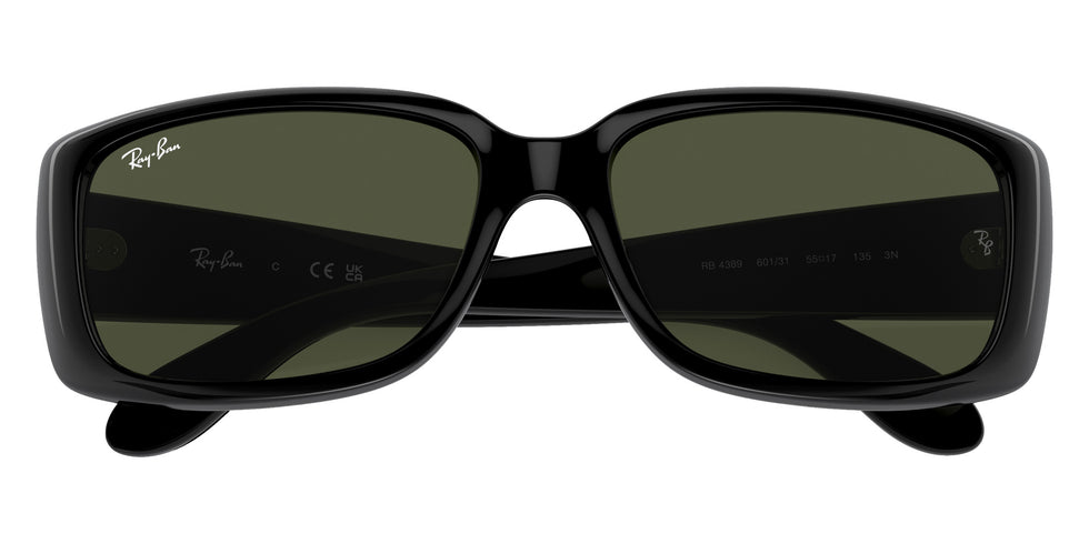 Ray-Ban RB4389 601/31 58 - Black / Green #id:rb438960131_s:100125