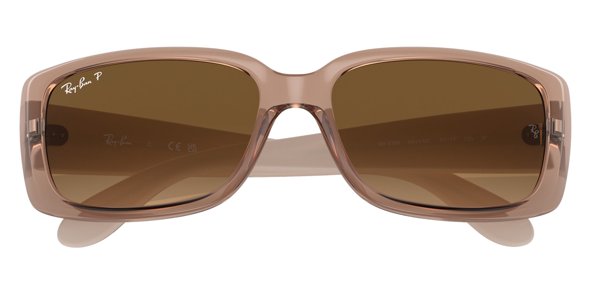 Ray-Ban RB4389 6644M2 55 - Transparent Brown #id:rb43896644m2_s:100120