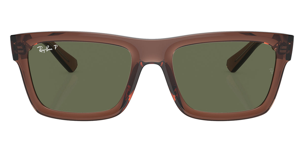 Ray-Ban RB4396F Warren 66789A 57 - Transparent Brown / Dark Green Polarized #id:rb4396f66789a_s:102100