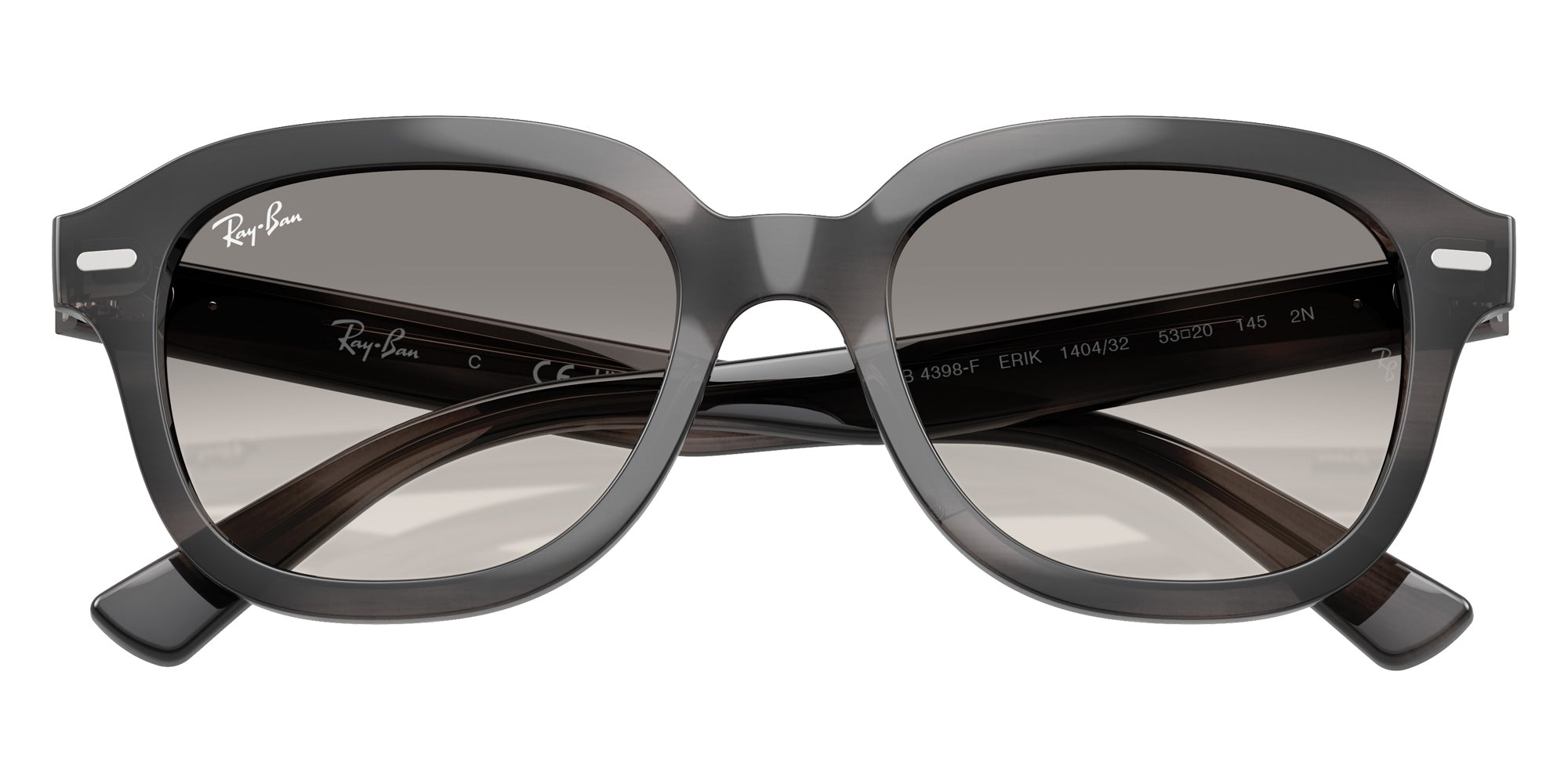 Ray-Ban RB4398F Erik 140432 53 - Striped Gray #id:rb4398f140432_s:100125