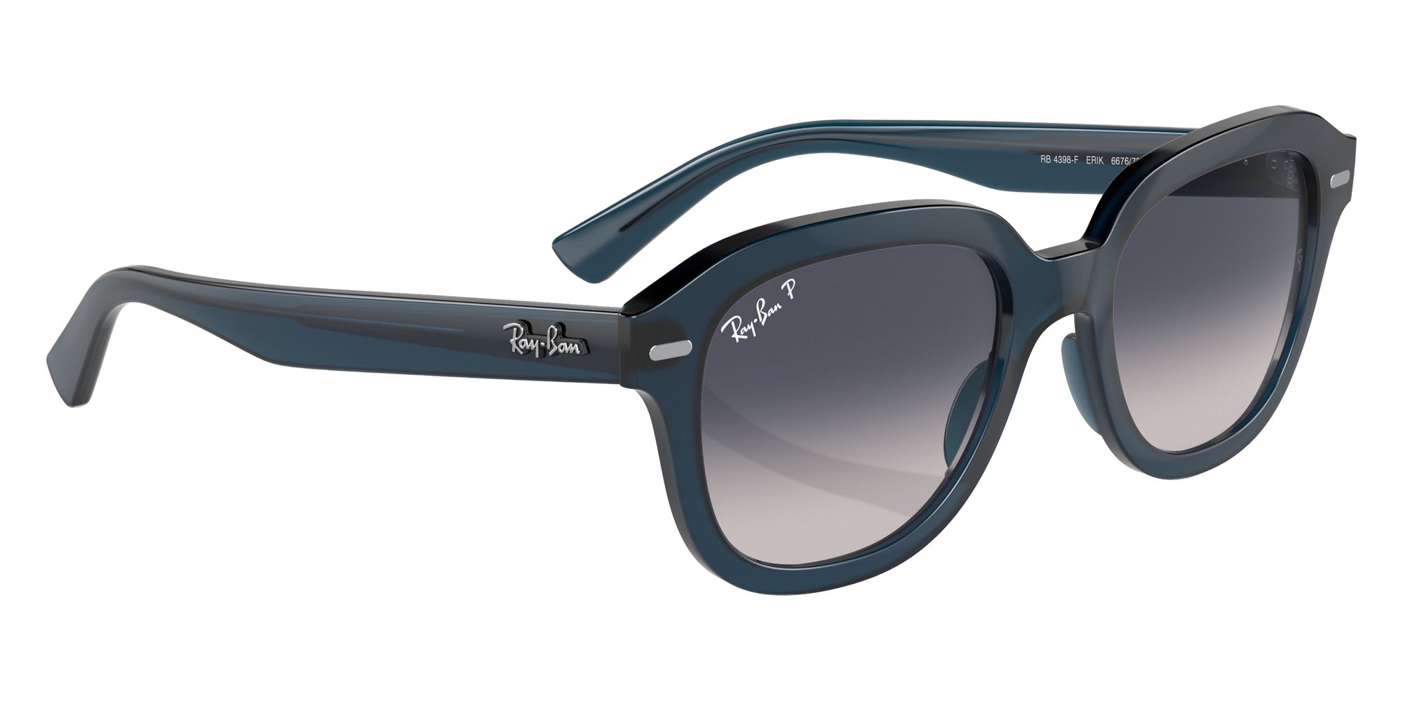 Ray-Ban RB4398F Erik 667678 53 - Opal Dark Blue / Blue Polarized #id:rb4398f667678_s:100120
