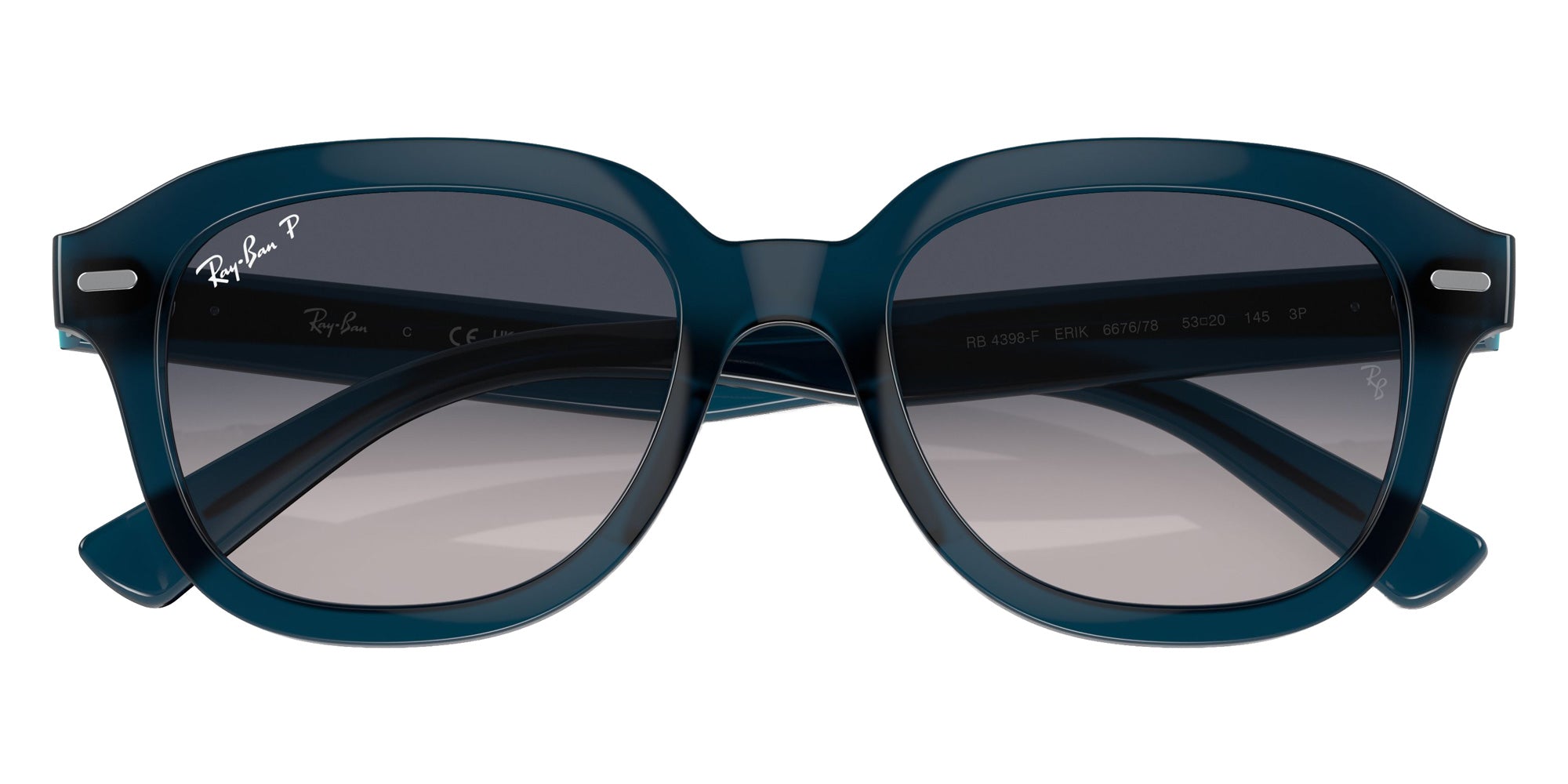 Ray-Ban RB4398F Erik 667678 53 - Opal Dark Blue / Blue Polarized #id:rb4398f667678_s:100125