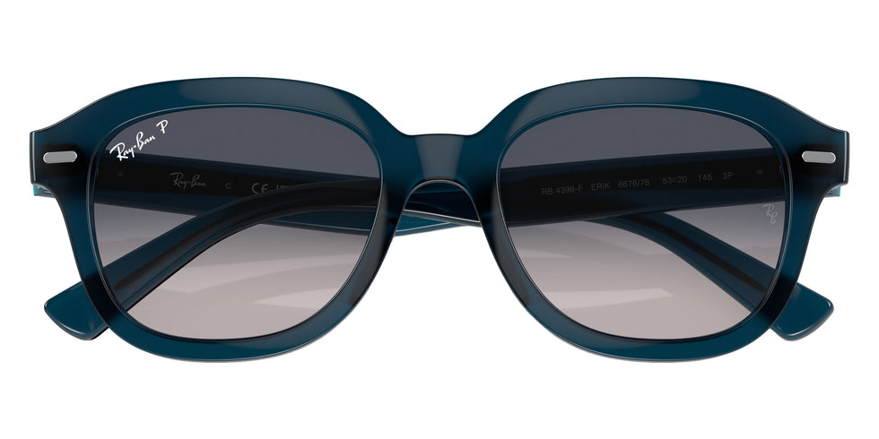 Ray-Ban RB4398F Erik 667678 53 - Opal Dark Blue / Blue Polarized #id:rb4398f667678_s:100125