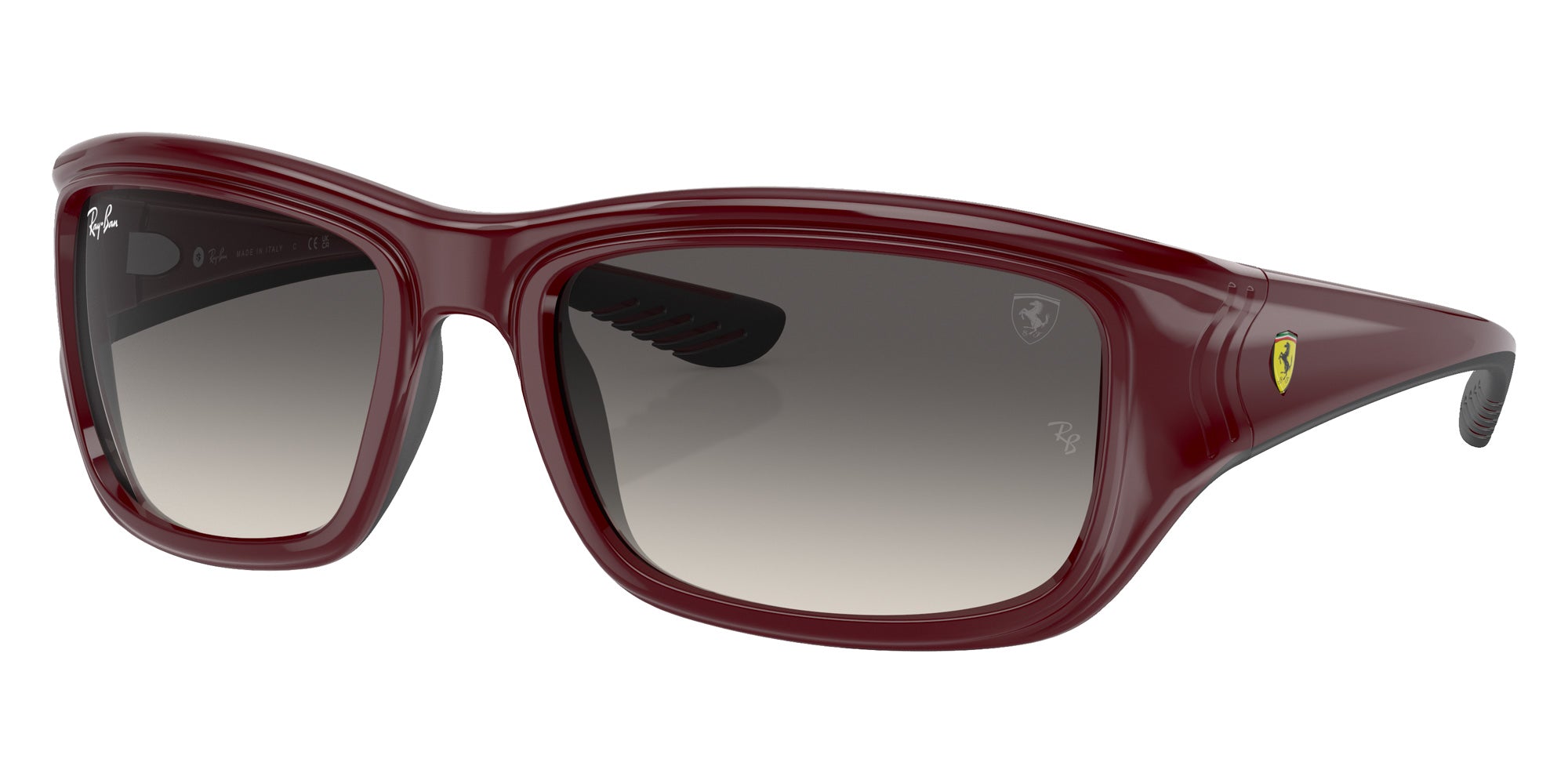 Ray-Ban RB4405M Scuderia Ferrari F68111 59 - Dark Red on Black / Gray #id:rb4405mf68111_s:100105