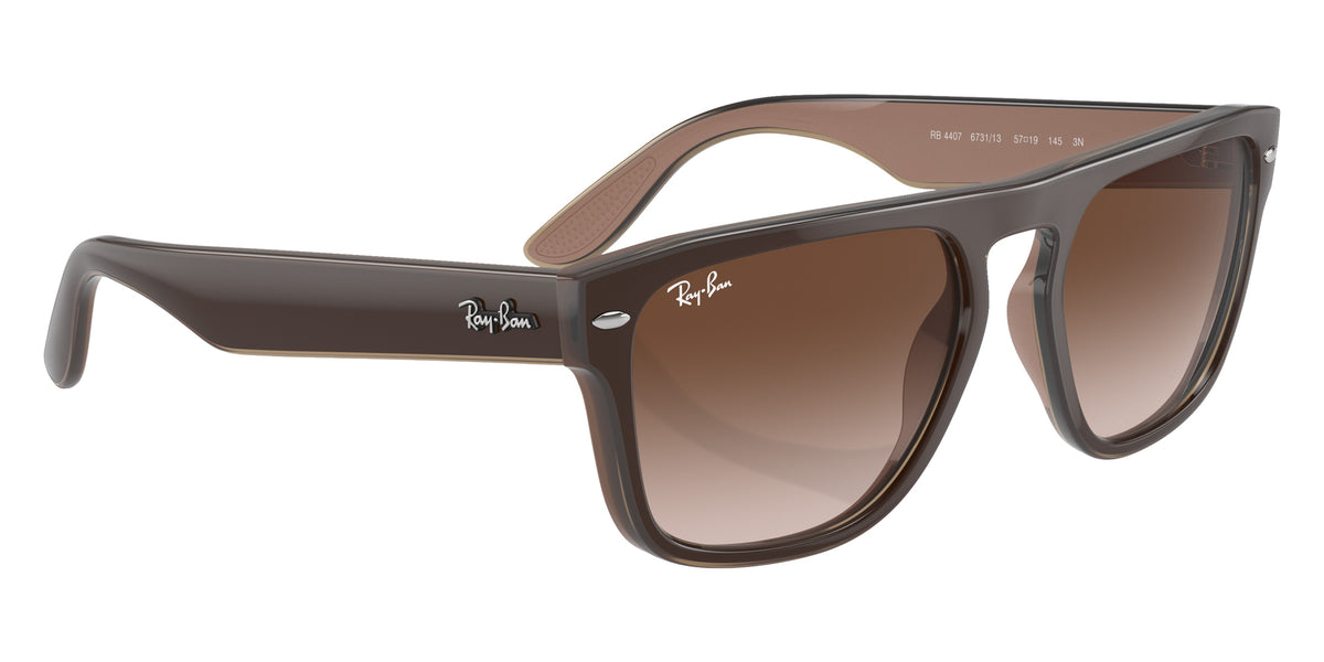 Ray-Ban RB4407 673113 57 - Brown Light Brown Transparent Beige / Brown #id:rb4407673113_s:100120