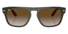 Ray-Ban RB4407 6732T5 57 - Green & Dark Gray & Transparent Brown / Brown Polarized #id:rb44076732t5_s:100100