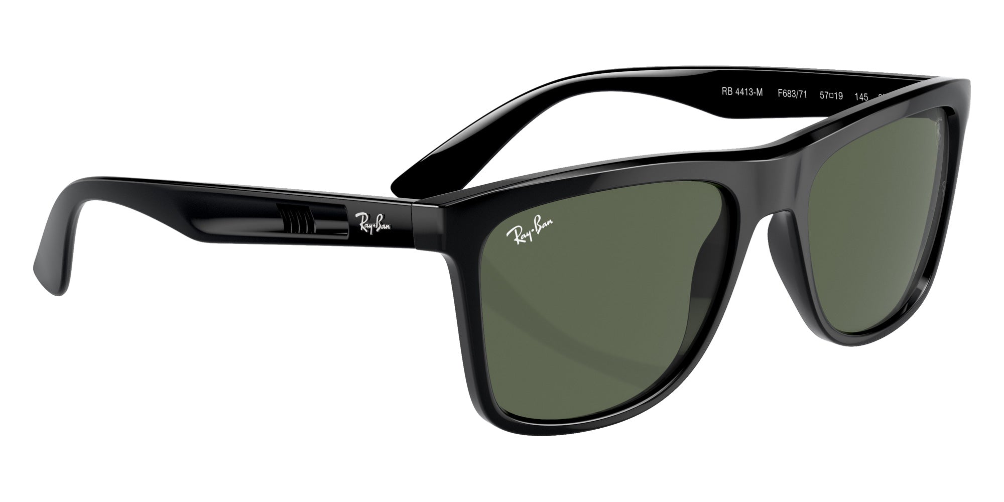 Ray-Ban RB4413M Scuderia Ferrari F68371 57 - Black / Dark Green #id:rb4413mf68371_s:100120