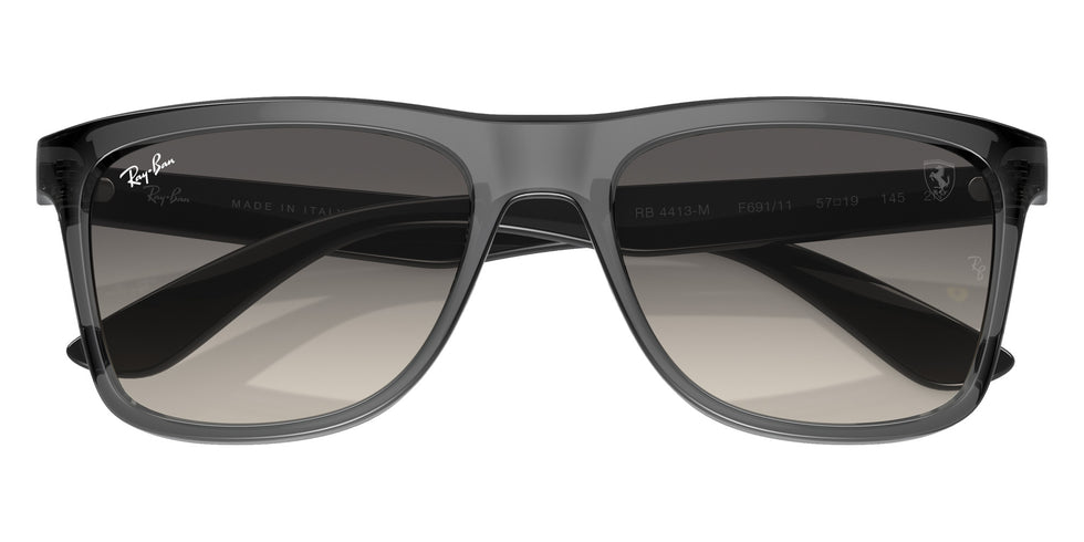 Ray-Ban RB4413M Scuderia Ferrari F69111 57 - Transparent Gray / Gray #id:rb4413mf69111_s:102125