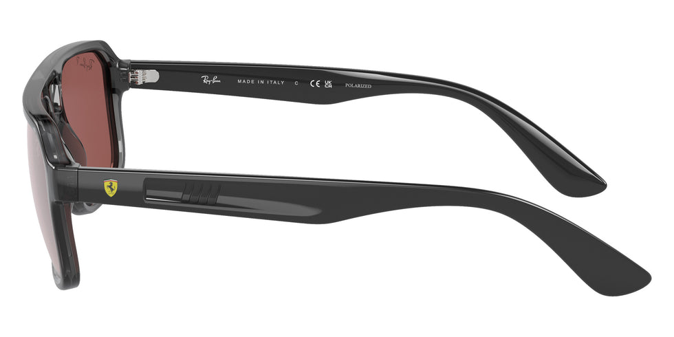 Ray-Ban RB4414M Scuderia Ferrari F691H2 58 - Transparent Gray / Purple/Silver Mirrored Polarized #id:rb4414mf691h2_s:100110