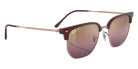 Ray-Ban RB4416 New Clubmaster 6654G9 51 - Bordeaux on Rose Gold / Gold/Red Mirrored Polarized #id:rb44166654g9_s:100125